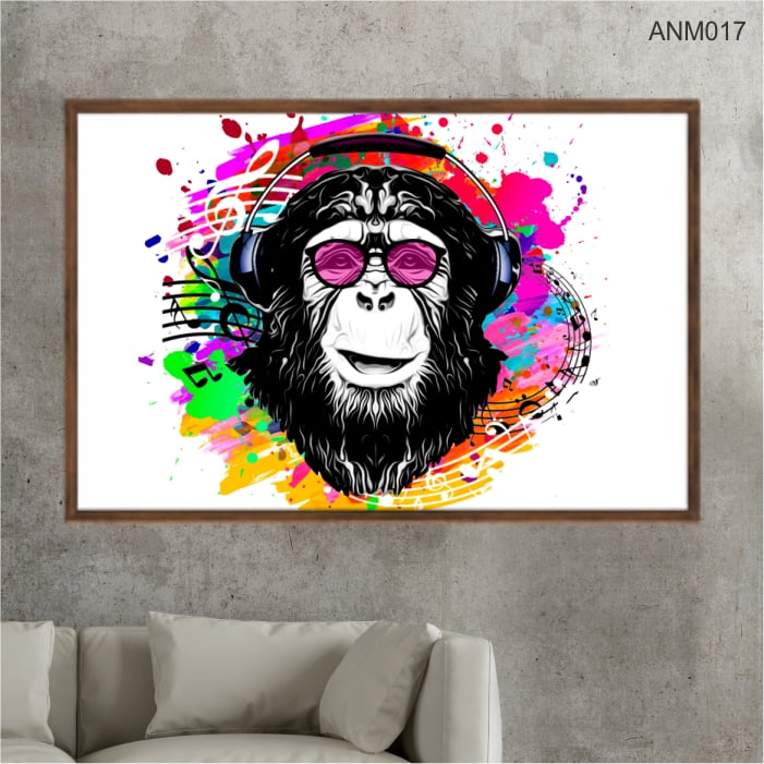 Vetores de Complemente O Macaco Com Um Quadro Simétrico E Pinteo