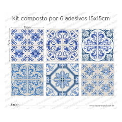Adesivo Azulejo az001