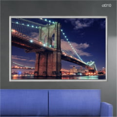 Quadro decorativo - Ponte Brooklyn Nova Iorque Manhattan ct010