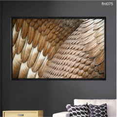 FLNT075 - QUADRO DECORATIVO PENAS DETALHE FLNT075